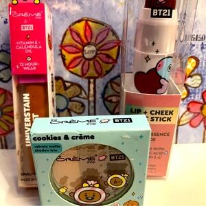 Set of 3 Crème Shop Lip + Cheek Chic Stick Cookies & Crème Eyeshadow & Lip tint